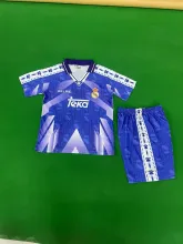 1996/1997 Real Madrid Away Kids Retro 1:1 Quality  Soccer Jersey