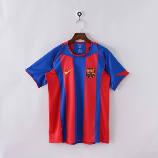 2004/2005 Barcelona Home Fans Retro 1:1 Quality Soccer Jersey