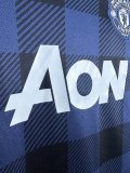 2013/2014 Manchester United Away Long Sleeve 1:1 Retro Quality Soccer Jersey