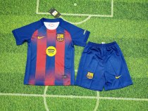 25/26 Barcelona Home  Kids Kits 1:1 Quality Soccer Jersey