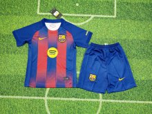 25/26 Barcelona Home  Kids Kits 1:1 Quality Soccer Jersey