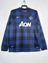 2013/2014 Manchester United Away Long Sleeve 1:1 Retro Quality Soccer Jersey