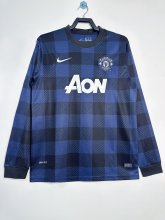 2013/2014 Manchester United Away Long Sleeve 1:1 Retro Quality Soccer Jersey