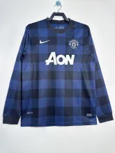 2013/2014 Manchester United Away Long Sleeve 1:1 Retro Quality Soccer Jersey