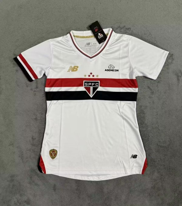 25/26 Sao Paulo Home Women Fans 1:1 Quality Soccer Jersey