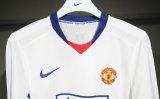 2008/2009 Manchester United Away White Player 1:1 Quality Retro Soccer Jersey（球员版）