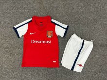 2000/2002 Arsenal Home Kids Retro1:1  Quality Soccer Jersey