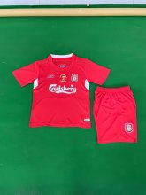 2004/2005 Liverpool Home Kids Retro 1:1  Quality Soccer Jersey