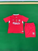 2004/2005 Liverpool Home Kids Retro 1:1  Quality Soccer Jersey