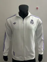 24/25 Real Madrid White Jacket Tracksuit Retro Player 1:1 Quality