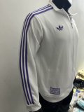 24/25 Real Madrid White Jacket Tracksuit Retro Player 1:1 Quality