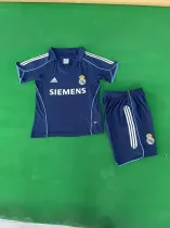 2005/2006 Real Madrid Away Kids Retro 1:1 Quality  Soccer Jersey
