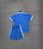 25/26 Real Madrid Third Blue Kids Kits 1:1 Quality Soccer Jersey