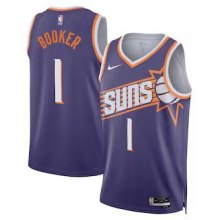 Suns BOOKER #1 Purple  1:1 Quality NBA Jersey