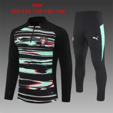 25/26  Portugal Green Black Kids 1:1 Quality Training Jersey