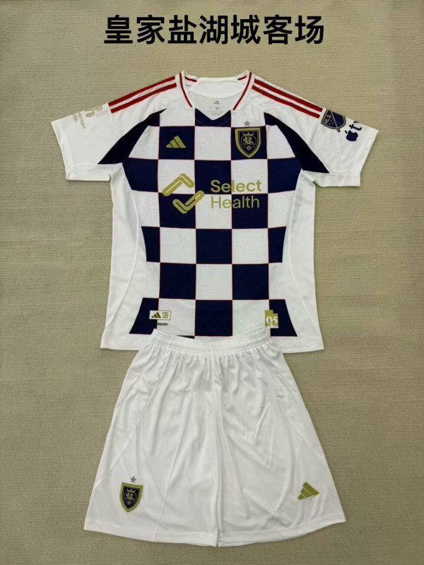 25/26 Real Salt Lake  Away Kids 1:1 Quality Soccer Jersey