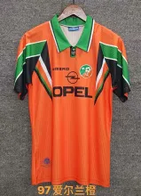 1997 Northern Ireland Away Orange Retro 1:1 Quality Soccer Jersey