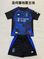 25/26 San Jose Earthquakes Home Kids 1:1 Quality Soccer Jersey