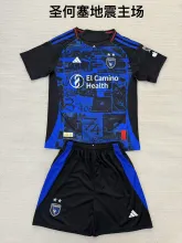 25/26 San Jose Earthquakes Home Kids 1:1 Quality Soccer Jersey