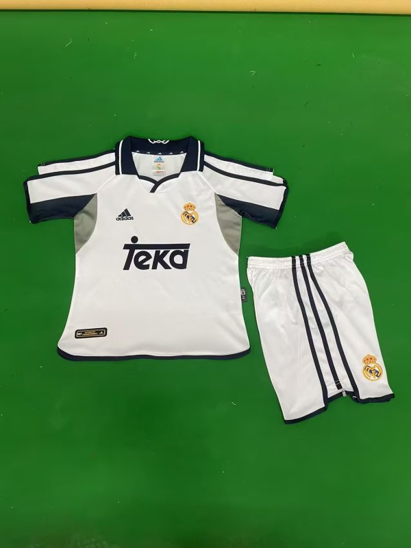 2000/2001 Real Madrid Home Kids Retro 1:1 Quality Soccer Jersey