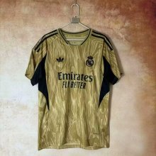 25/26 Real  Madrid Clover Gold Special Edition Fans 1:1 Quality Soccer Jersey