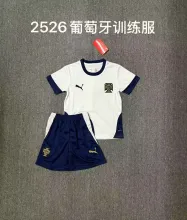 25/26 Portugal Training Clothes Kids 1:1 Quality Soccer Jersey