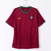 2006  Portugal Home  Fans 1:1 Retro Soccer Jersey