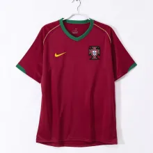2006  Portugal Home  Fans 1:1 Retro Soccer Jersey