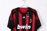 2008/2009  AC Milan Home Fans 1:1 Retro Soccer Jersey