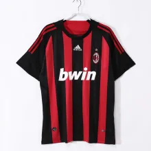 2008/2009  AC Milan Home Fans 1:1 Retro Soccer Jersey