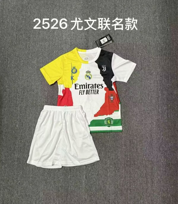 25/26 Juventus Special Edition Kids Kits 1:1 Quality Soccer Jersey