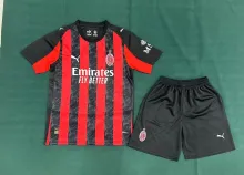 25/26 AC Milan Home Kids 1:1 Quality Soccer Jersey