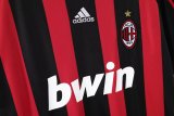 2008/2009  AC Milan Home Fans 1:1 Retro Soccer Jersey