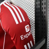 25/26   Liverpool Home Red  Long Sleeve Player 1:1 Quality Soccer Jersey