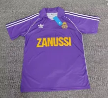 1984/1985 Real Madrid  Away  Fans Retro Purple 1:1 Quality Soccer Jersey