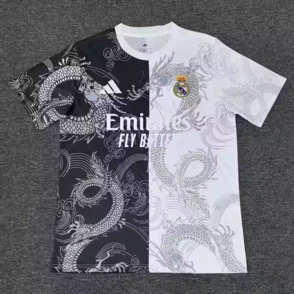 25/26 Real  Madrid Special Edition  White/Black Fans 1:1 Quality Soccer Jersey