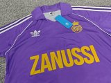 1984/1985 Real Madrid  Away  Fans Retro Purple 1:1 Quality Soccer Jersey
