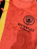 25/26 Manchester City Third Orange Player 1:1 Quality Soccer Jersey