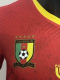 25/26 Cameroon  Away Red Player  1:1 Quality Soccer Jersey