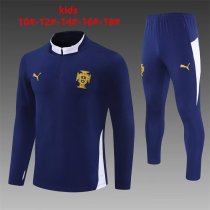 25/26  Portugal Royal Blue Kids 1:1 Quality Training Jersey