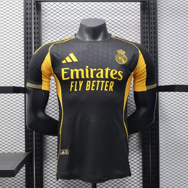 25/26  Real Madrid Special Edition Black Gold Player 1:1 Quality Soccer Jersey