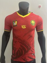 25/26 Cameroon  Away Red Player  1:1 Quality Soccer Jersey