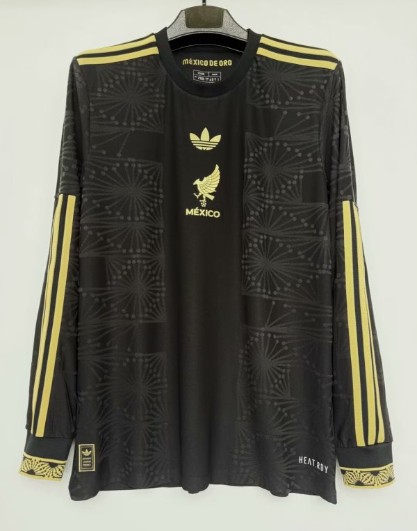 25/26  Mexico Special Edition Black Long Sleeve Player 1:1 Quality Soccer Jersey（球员版）