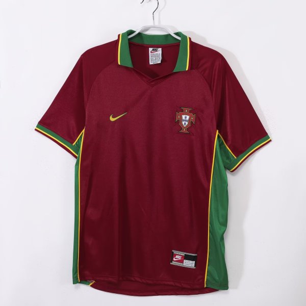 1998 Portugal Home  Fans 1:1 Quality Retro Soccer Jersey