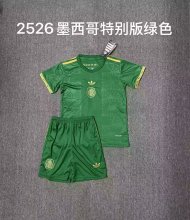 25/26 Mexico Special Edition Green Kids 1:1 Quality Soccer Jersey