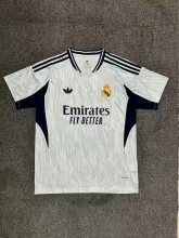 25/26 Real  Madrid Training Clothes White Fans 1:1 Quality Soccer Jersey
