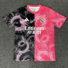25/26 Real  Madrid Special Edition Military Pink/Black Fans 1:1 Quality Soccer Jersey