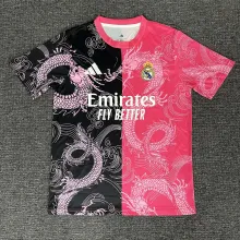 25/26 Real  Madrid Special Edition Military Pink/Black Fans 1:1 Quality Soccer Jersey