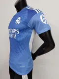 25/26  Real Madrid Goalkeeper Blue Player 1:1 Quality Soccer Jersey