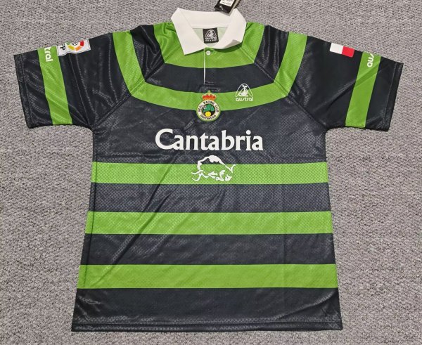 1999/2000  Racing Santander  Away Fans Retro 1:1 Quality Soccer Jersey